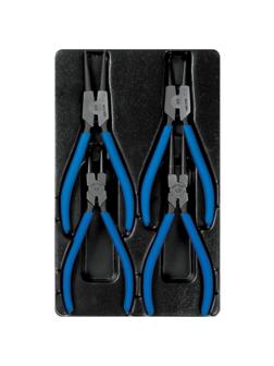 Набор съемников стопорных колец, ложемент, 4 предмета KING TONY