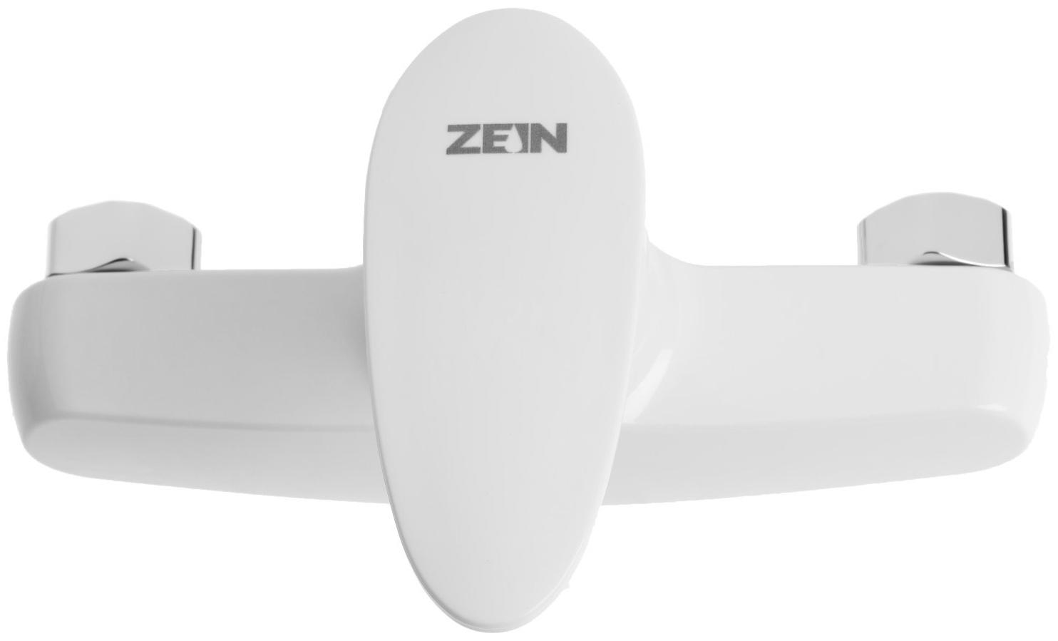Смеситель для душа ZEIN Z3670, однорычажный, без душевого набора, белый