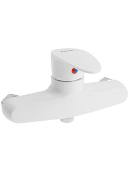 Смеситель для душа ZEIN Z3670, однорычажный, без душевого набора, белый