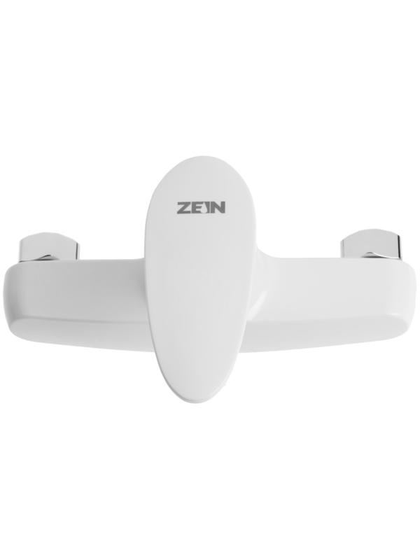 Смеситель для душа ZEIN Z3670, однорычажный, без душевого набора, белый