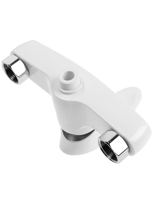 Смеситель для душа ZEIN Z3670, однорычажный, без душевого набора, белый