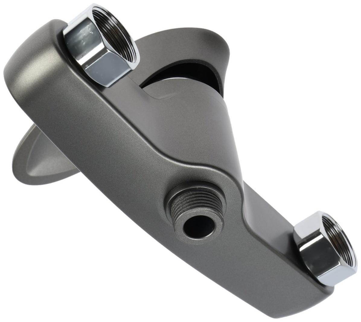 Смеситель для душа ZEIN Z3671, однорычажный, без душевого набора, графит