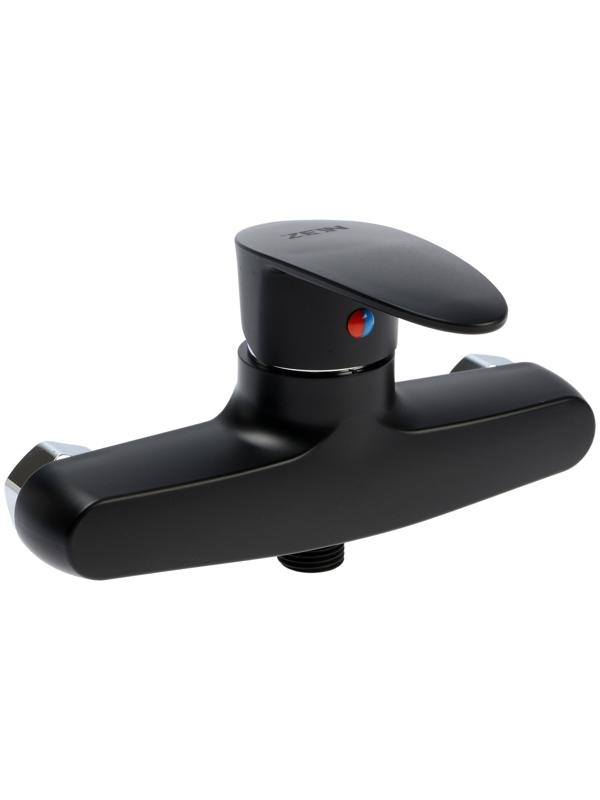 Смеситель для душа ZEIN Z3672, однорычажный, без душевого набора, черный