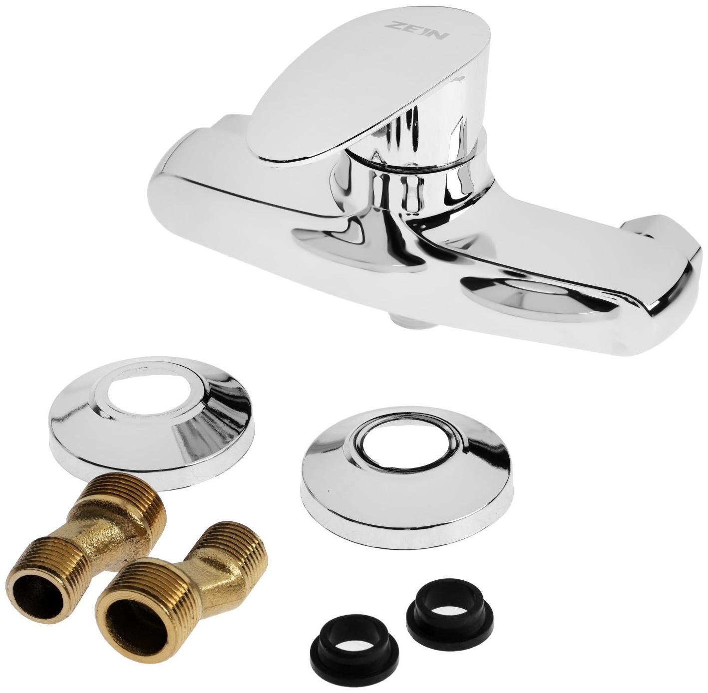 Смеситель для душа ZEIN Z3673, однорычажный, без душевого набора, хром