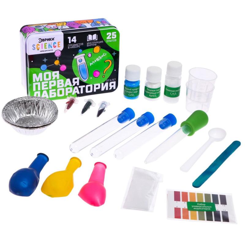 Набор для опытов Моя первая лаборатория, зеленый   7551088