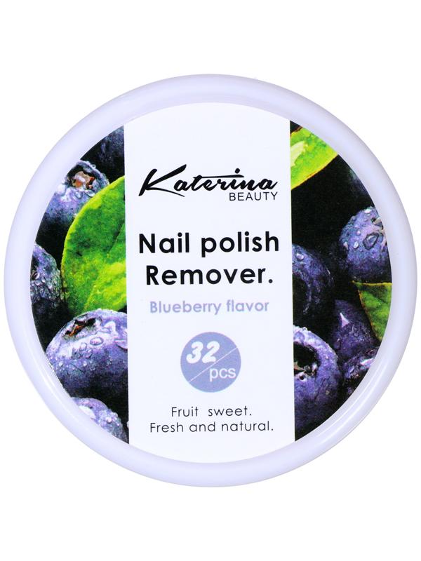Салфетки для снятия гель-лака с ароматом черники, 32 шт