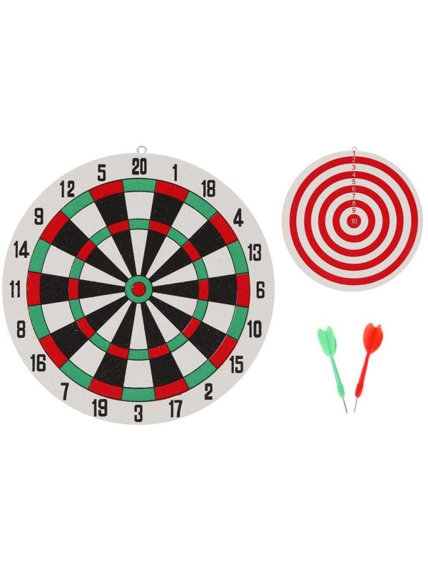 Дартс X-Match двухсторонний 10 дюймов (25 см.), 2 дротика, EVA