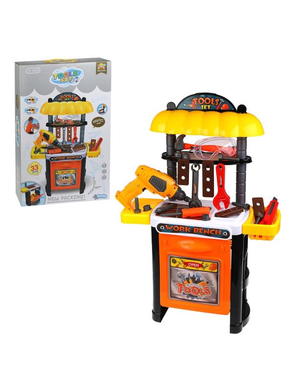 Игровой набор Юный механик, в компл. предметов 33 шт, эл.пит. АА*3шт. не вх.
в компл, кор.