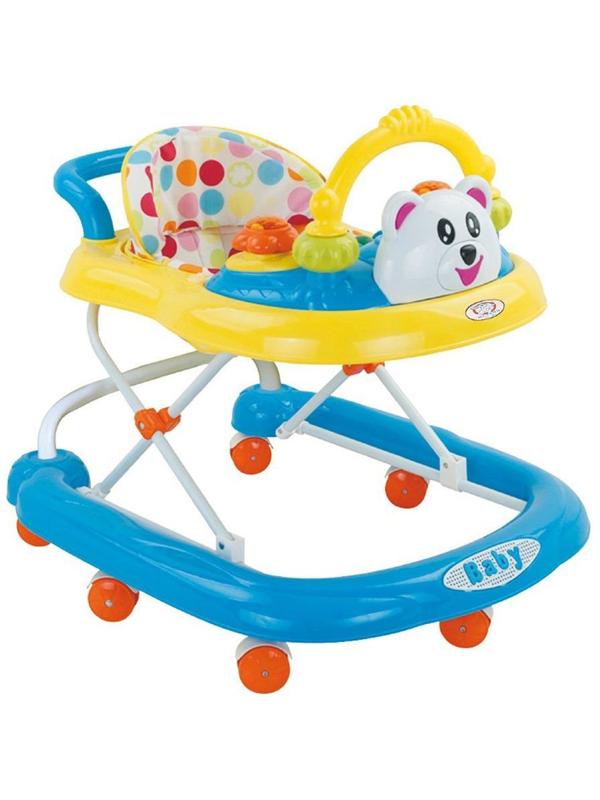 Ходунки детские, свет, звук, ручка для родителей, колеса с фиксацией,
эл.пит.АА*3 не вх.в комплект