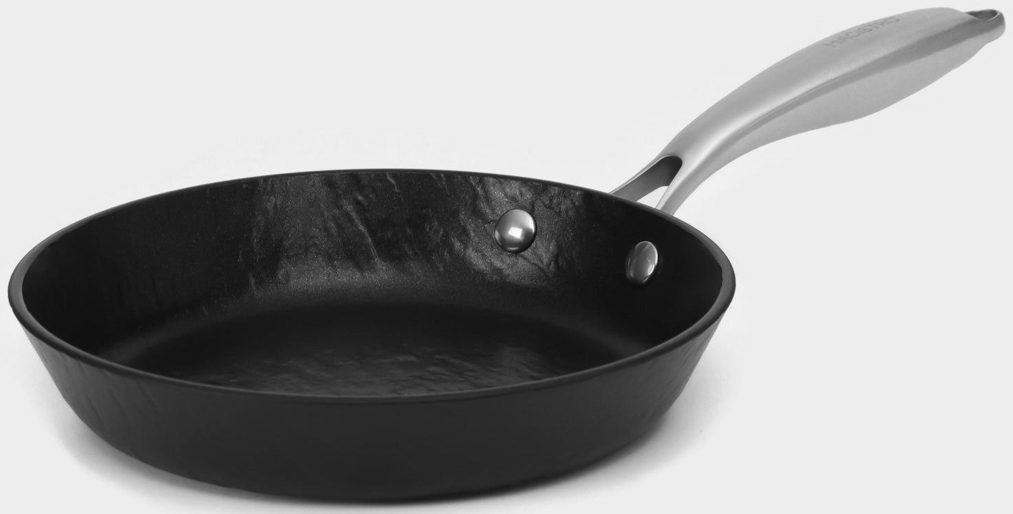 Сковорода Magistro Rock Stone, d=20 см, h=4 см, антипригарное покрытие, индукция, цвет чёрный