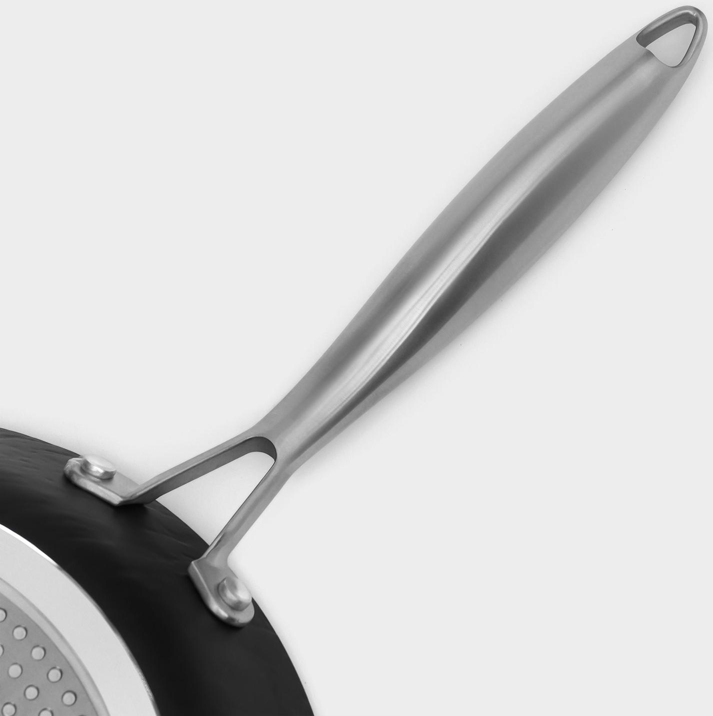 Сковорода Magistro Rock Stone, d=28 см, h=5 см, антипригарное покрытие, индукция, цвет чёрный