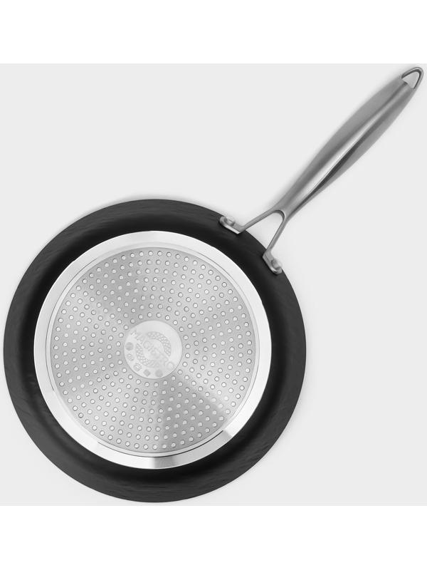 Набор сковород Magistro Rock Stone, 2 предмета: d=22 см, d=26 см, кухонные щипцы, антипригарное покрытие, индукция