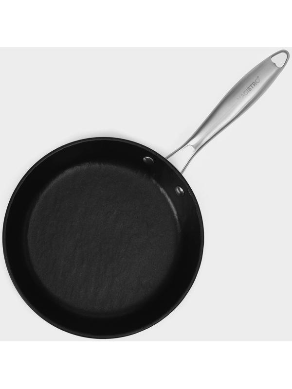 Набор сковород Magistro Rock Stone, 2 предмета: d=22 см, d=26 см, кухонные щипцы, антипригарное покрытие, индукция