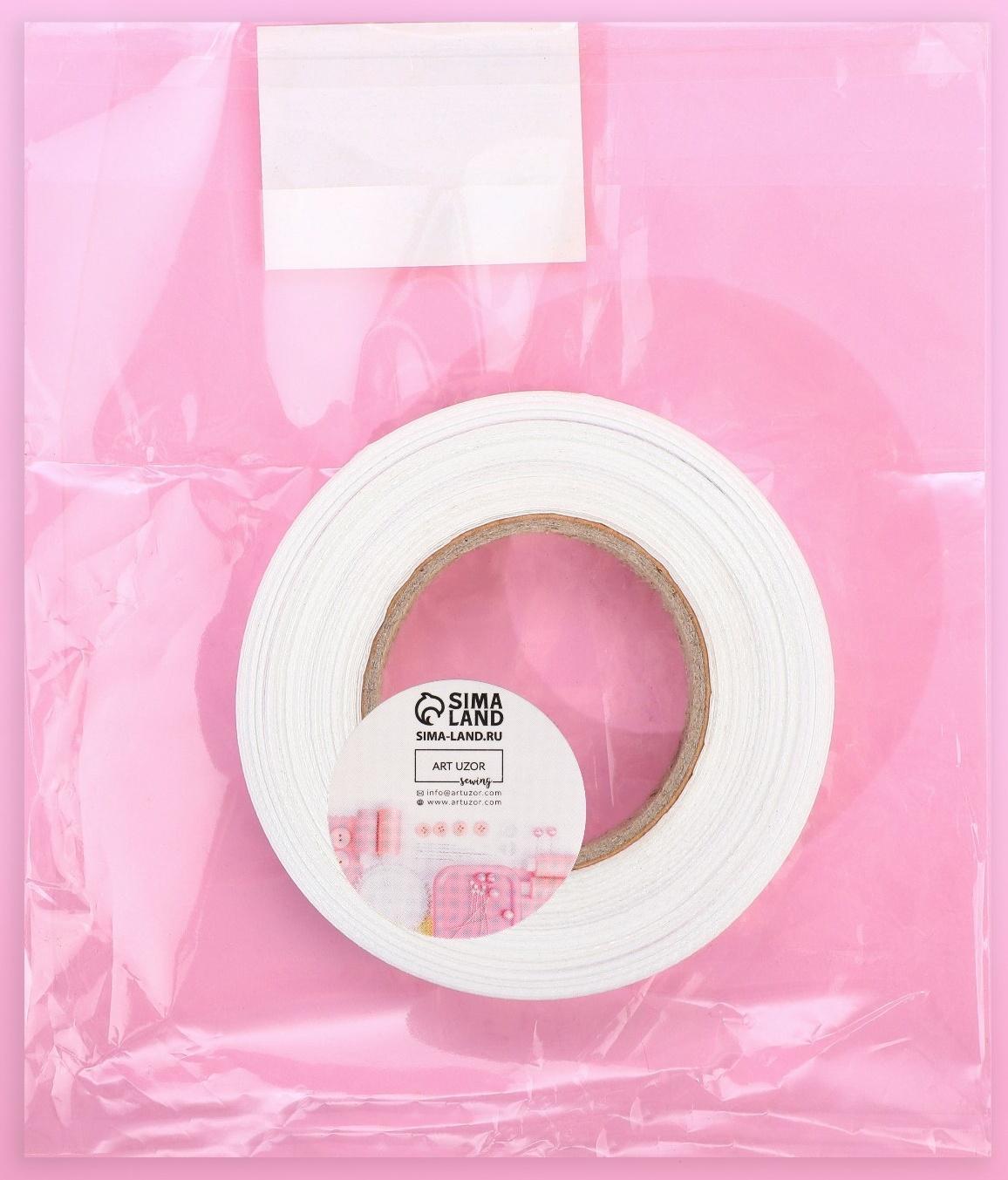 Размерник сатиновый, «S», 1000 шт, 12 мм, 30 м, цвет белый