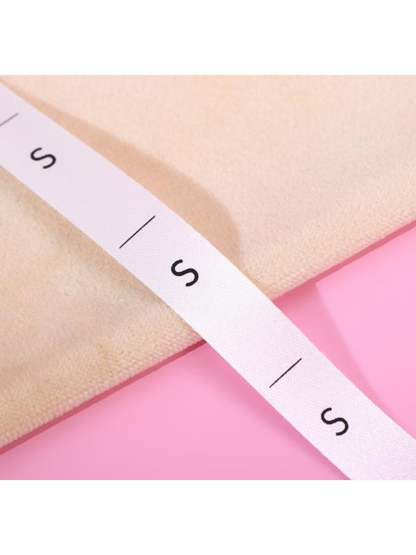 Размерник сатиновый, «S», 1000 шт, 12 мм, 30 м, цвет белый