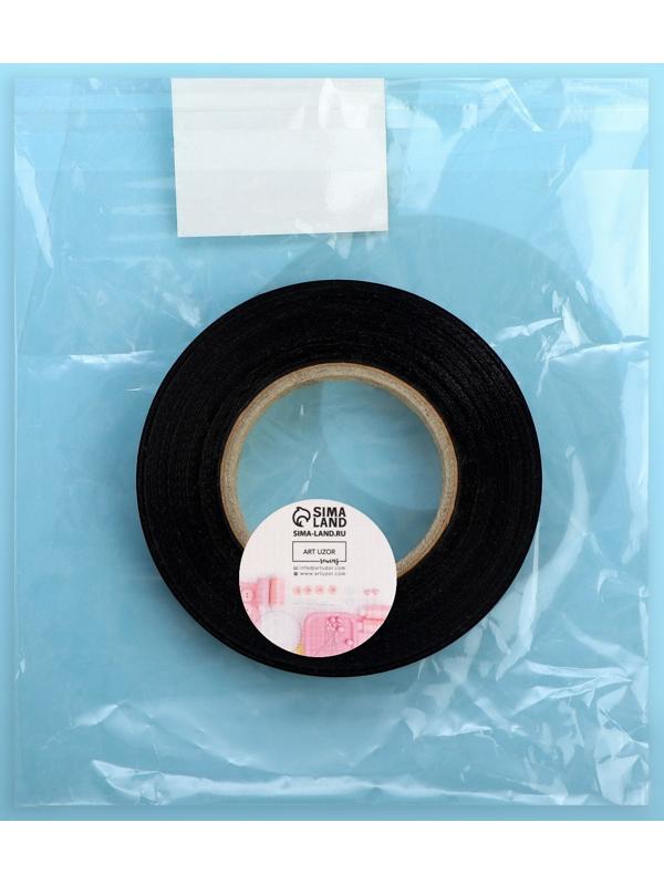 Размерник сатиновый, «S», 1000 шт, 12 мм, 30 м, цвет чёрный