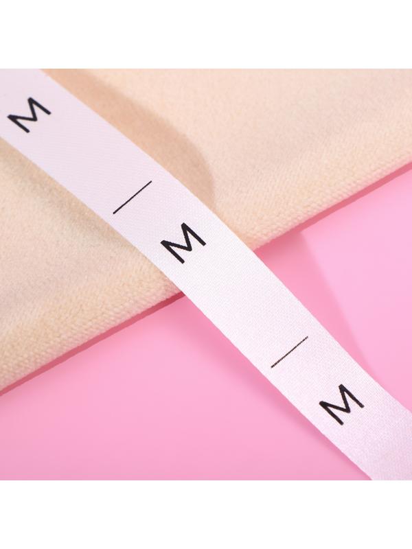 Размерник сатиновый, «M», 1000 шт, 12 мм, 30 м, цвет белый