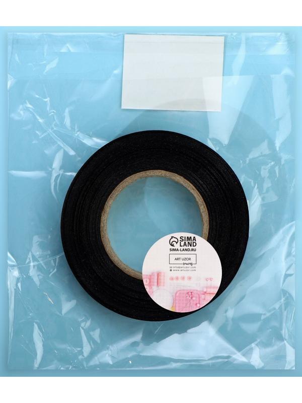 Размерник сатиновый, «M», 1000 шт, 12 мм, 30 м, цвет чёрный