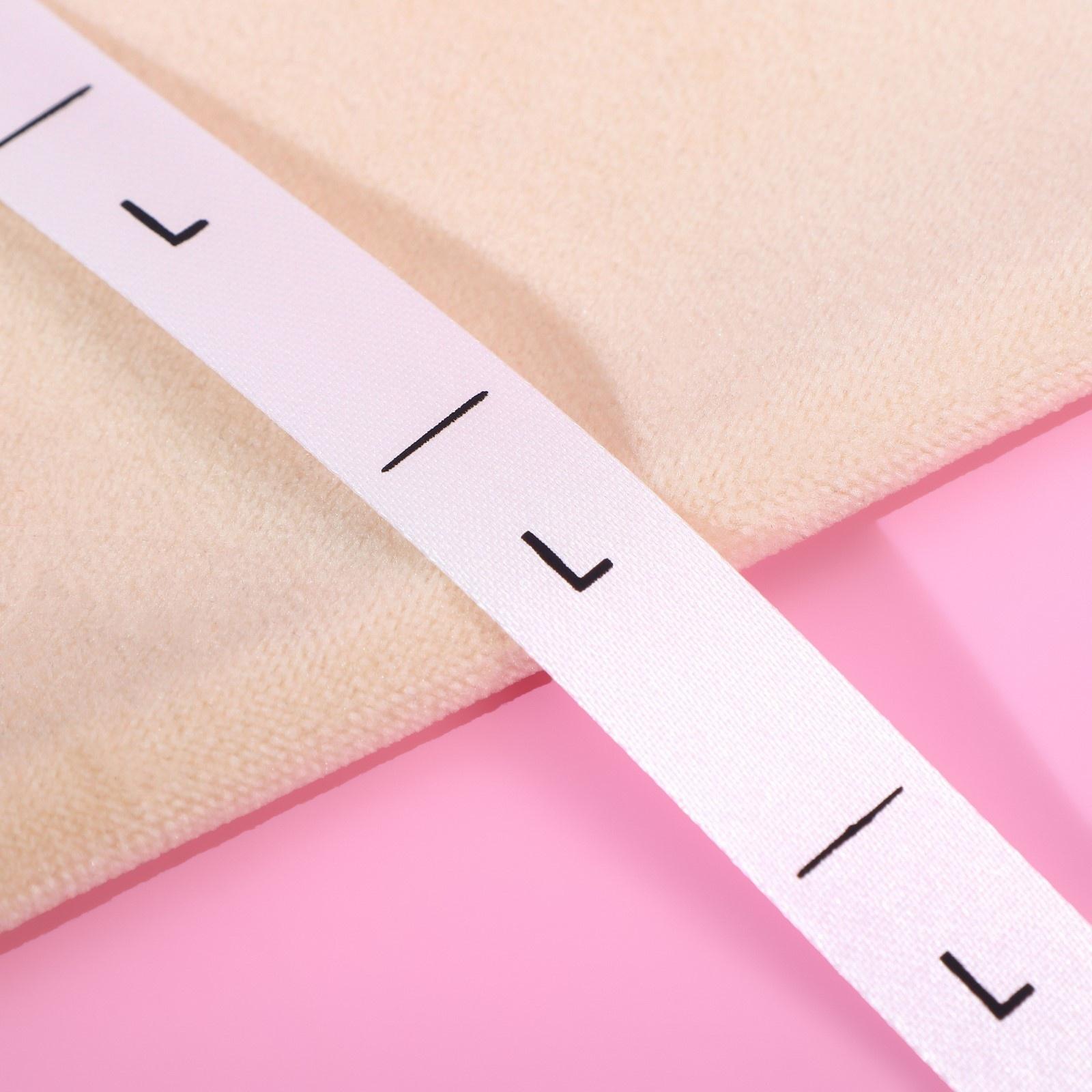 Размерник сатиновый, «L», 1000 шт, 12 мм, 30 м, цвет белый