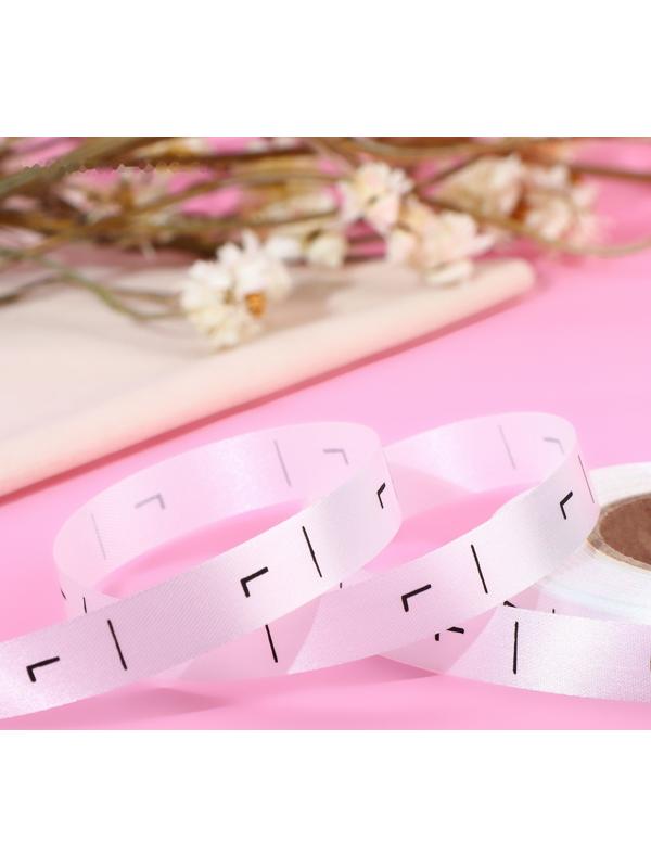 Размерник сатиновый, «L», 1000 шт, 12 мм, 30 м, цвет белый