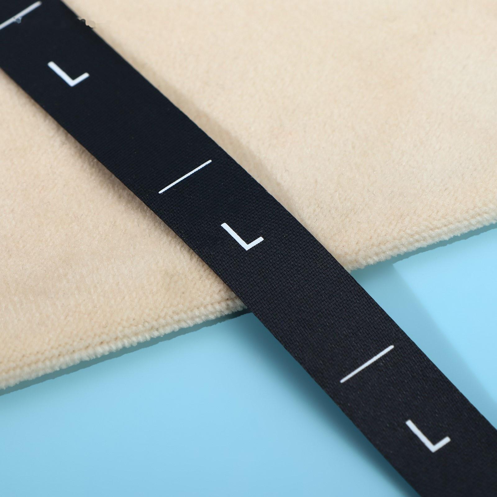 Размерник сатиновый, «L», 1000 шт, 12 мм, 30 м, цвет чёрный