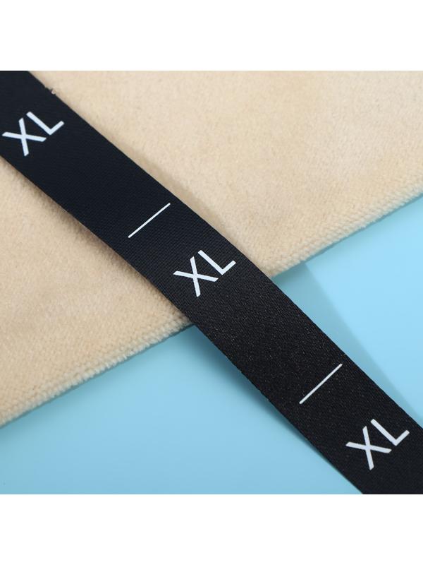 Размерник сатиновый, «XL», 1000 шт, 12 мм, 30 м, цвет чёрный