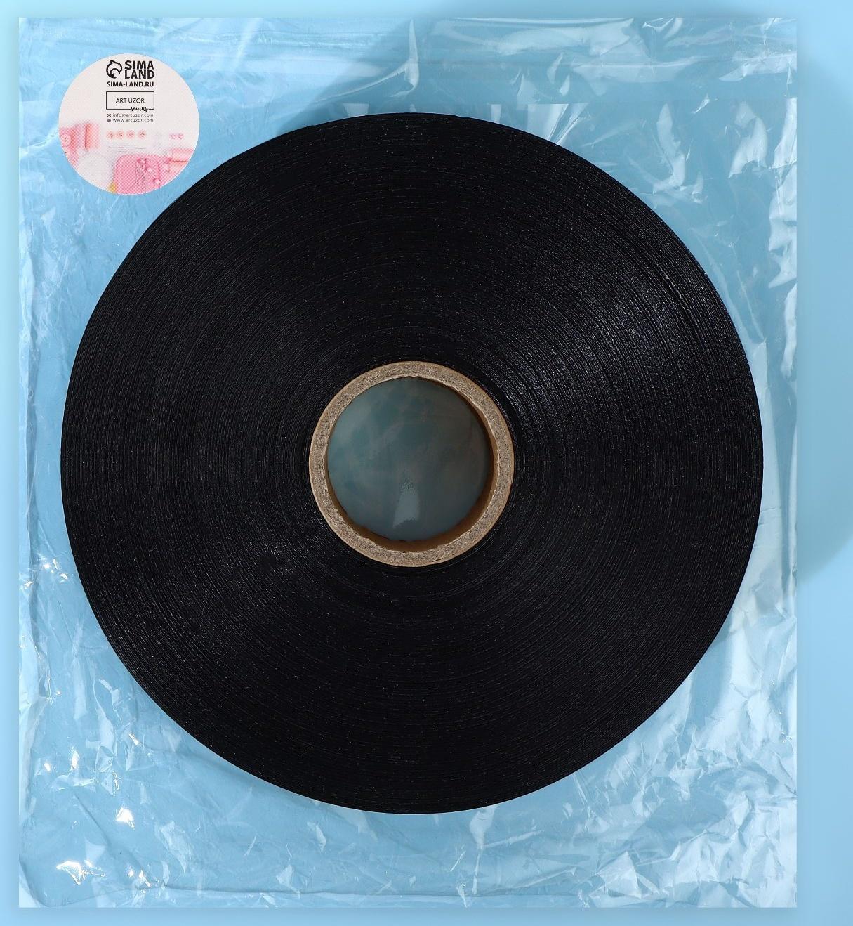 Лента для этикеток, 30 мм, 200 м, цвет чёрный