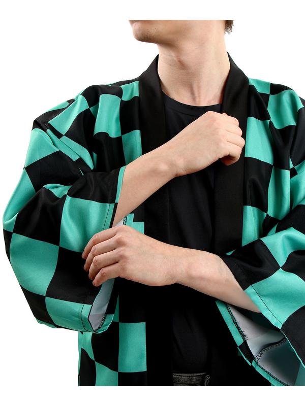 Карнавальное хаори «Демонический клинок», р. 44-46 (M), цвет зелёный