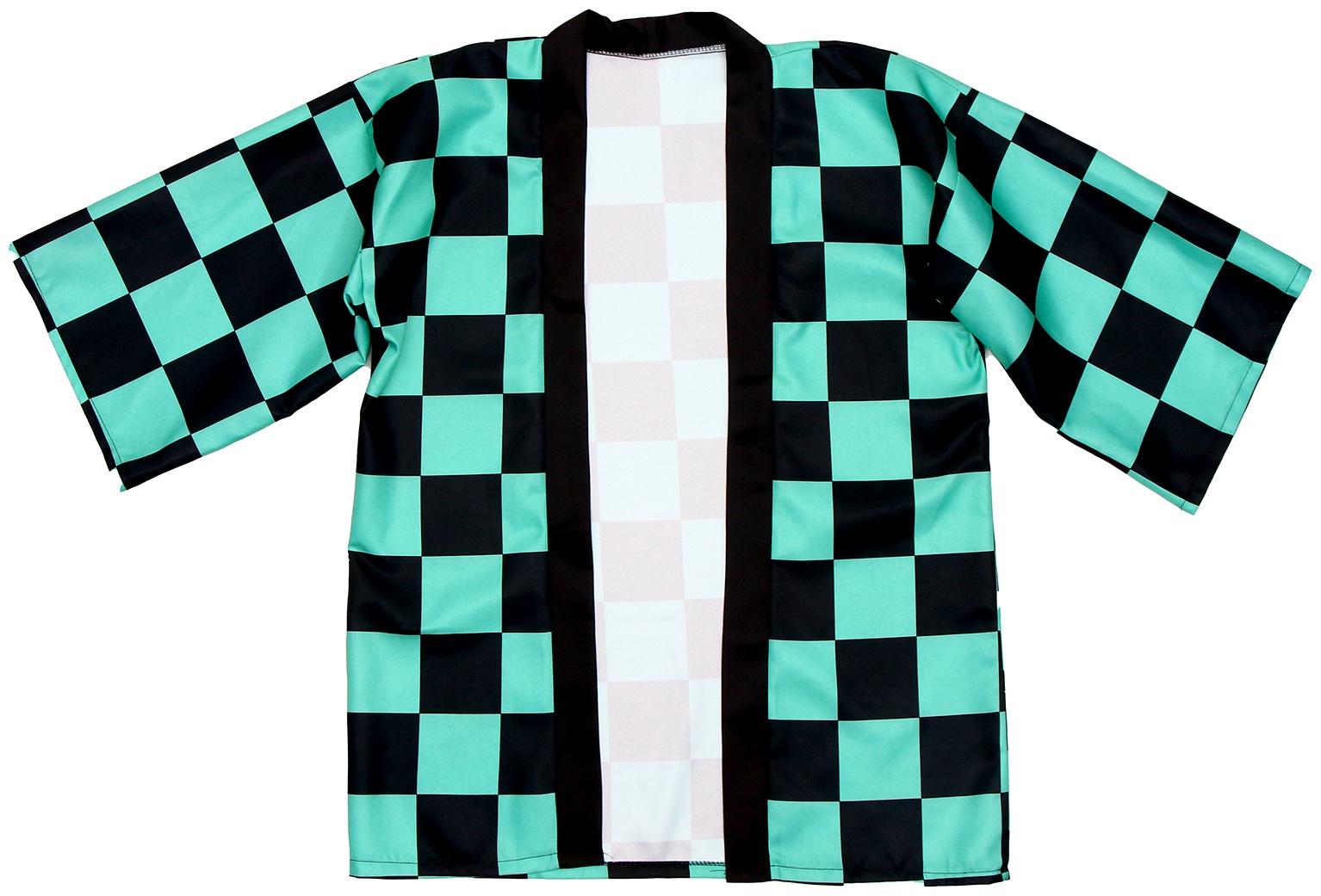 Карнавальное хаори «Демонический клинок», р. 46-48 (L), цвет зелёный