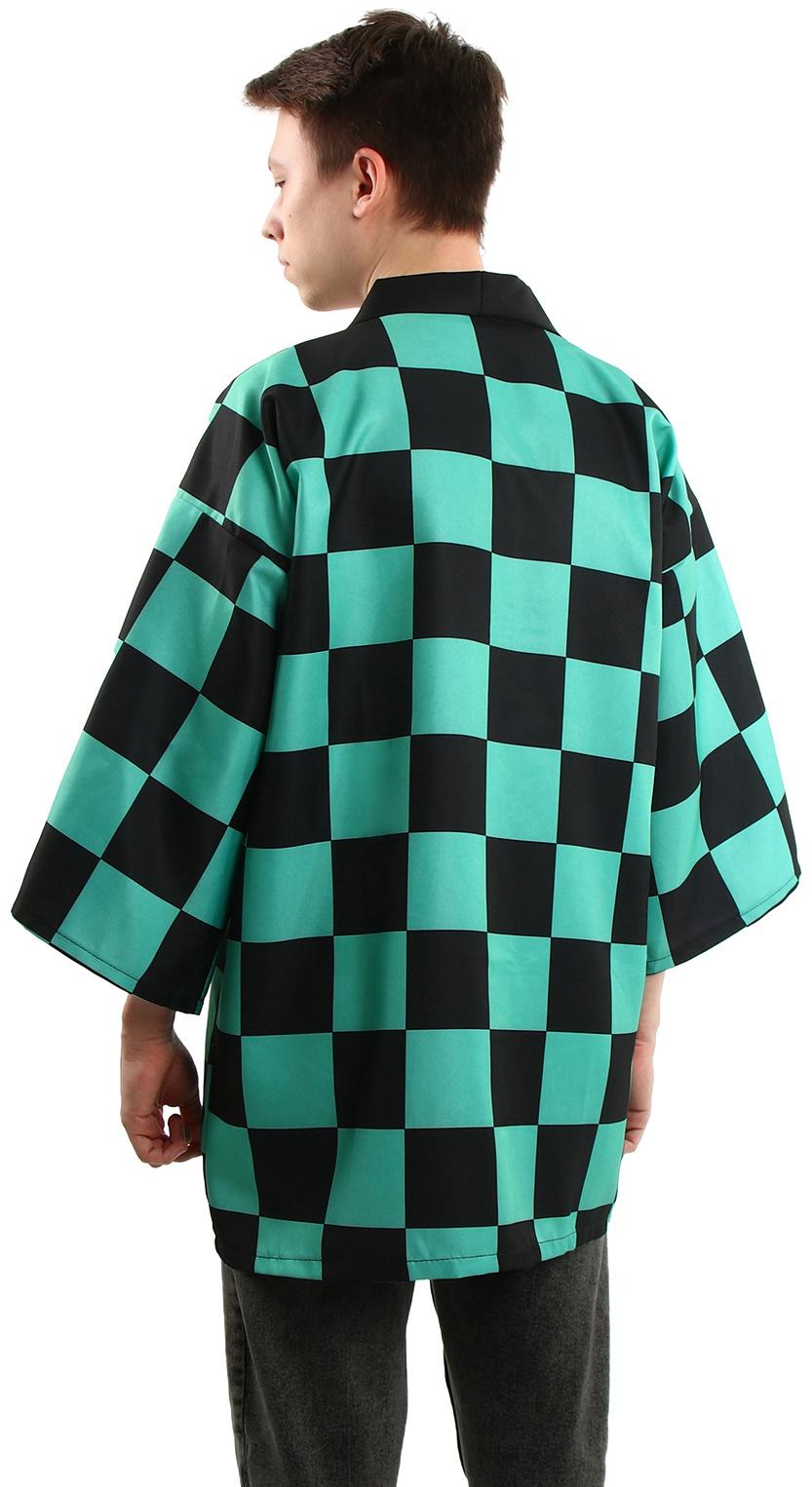 Карнавальное хаори «Демонический клинок», р. 48-50 (XL), цвет зелёный