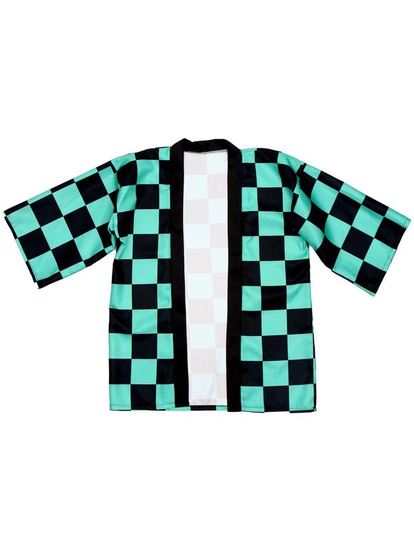 Карнавальное хаори «Демонический клинок», р. 48-50 (XL), цвет зелёный