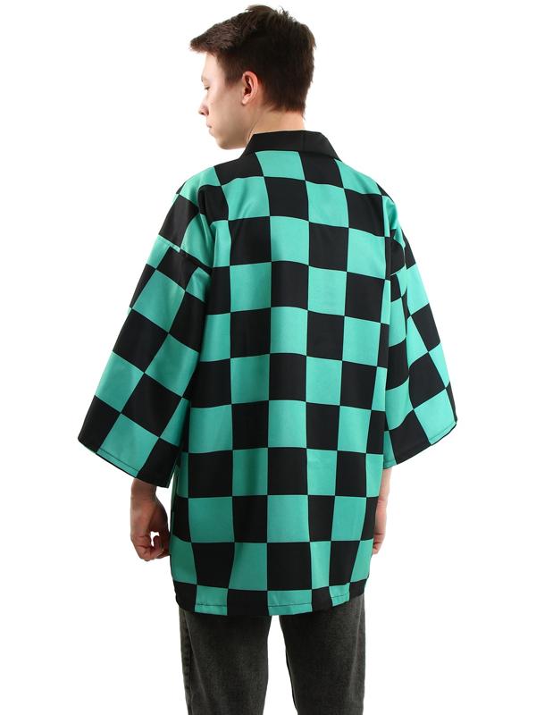 Карнавальное хаори «Демонический клинок», р. 48-50 (XL), цвет зелёный