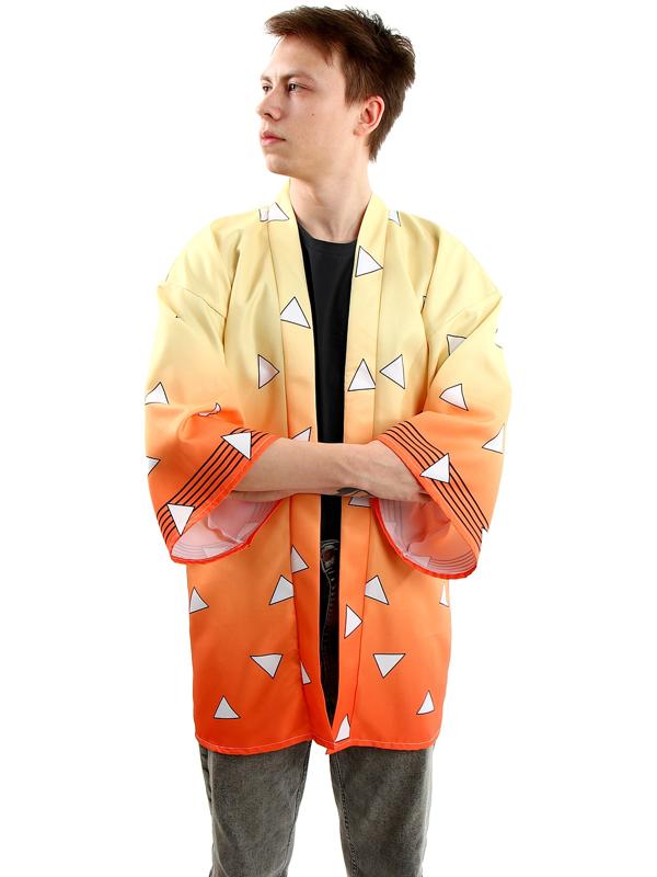 Карнавальное хаори «Демонический клинок», р. 44-46 (M), цвет жёлтый