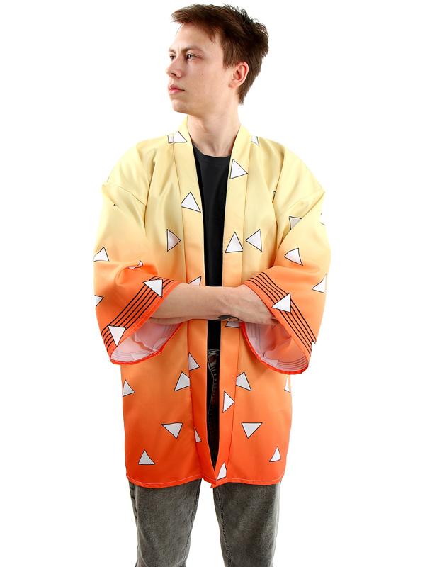 Карнавальное хаори «Демонический клинок», р. 48-50 (XL), цвет жёлтый