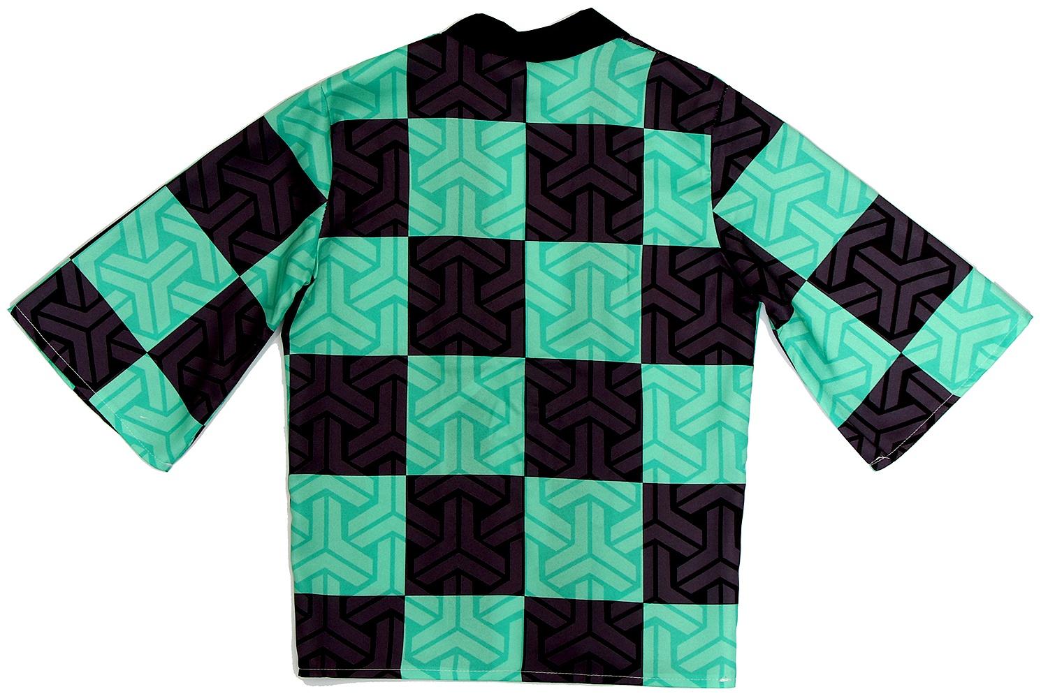 Карнавальное хаори «Демонический клинок», рост 98-152 см, цвет зелёный