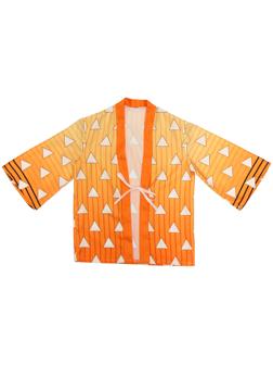 Карнавальное хаори «Демонический клинок», рост 98-152 см, цвет жёлтый