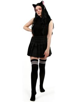 Карнавальный набор «Неко тян», р. 44-46, цвет чёрный