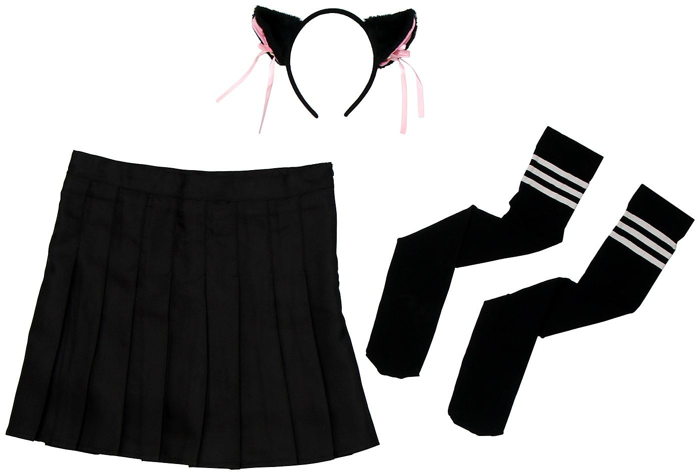 Карнавальный набор «Неко тян», р. 46-48, цвет чёрный