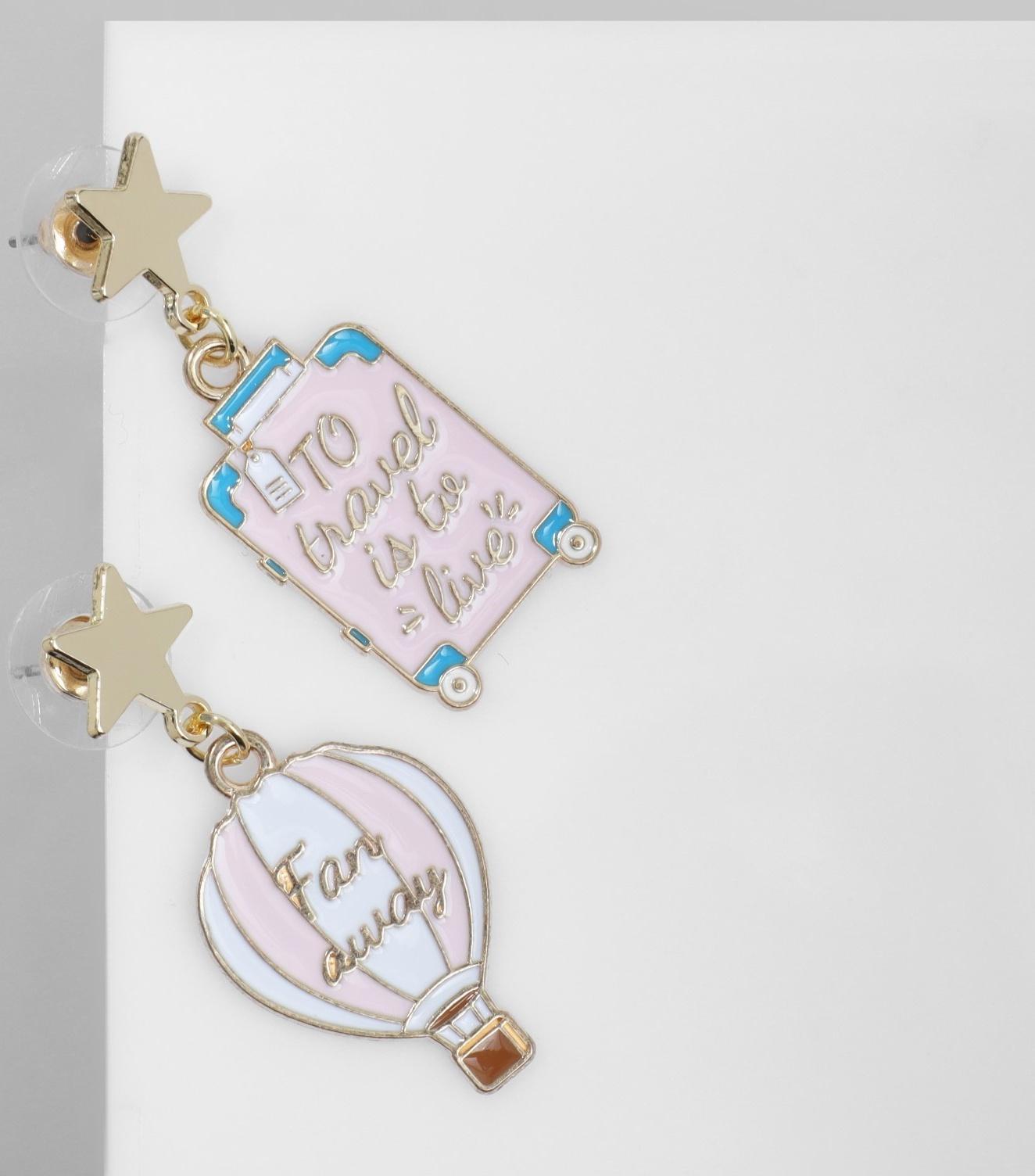 Серьги эмаль 