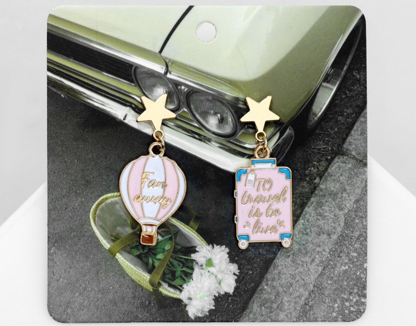 Серьги эмаль 