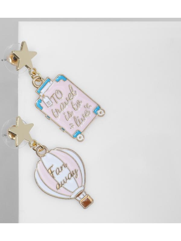 Серьги эмаль 