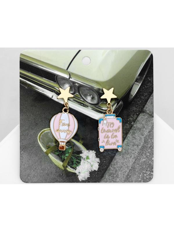 Серьги эмаль 