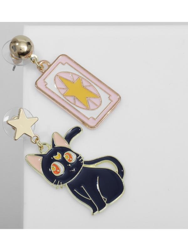 Серьги эмаль 