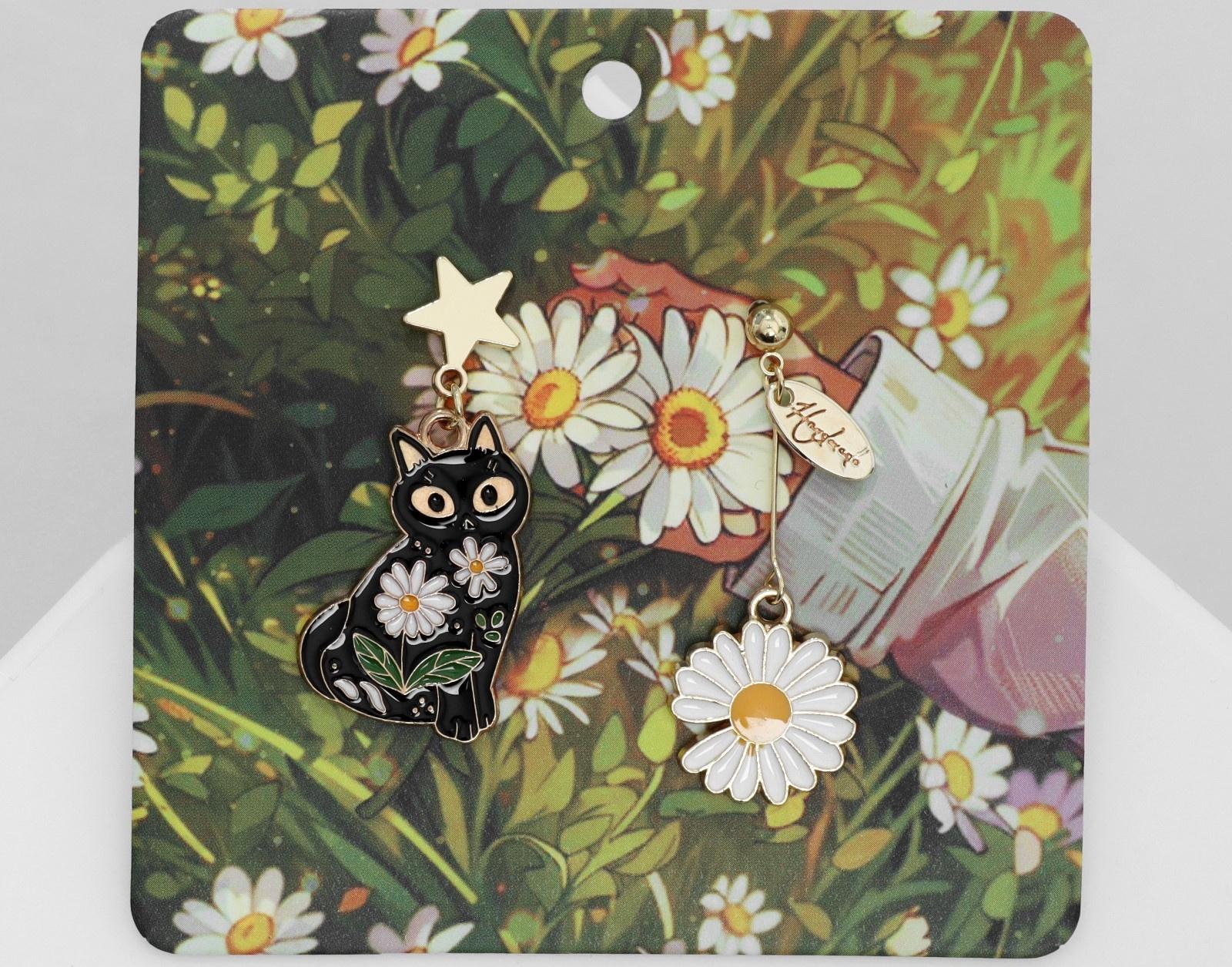 Серьги эмаль 