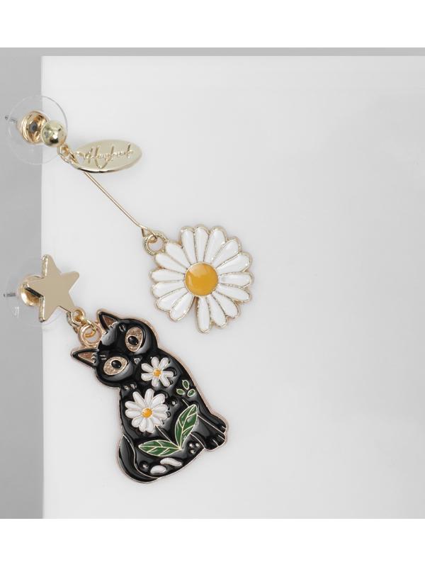 Серьги эмаль 