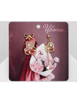 Серьги эмаль 