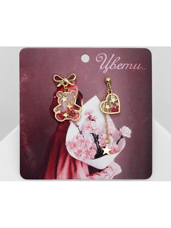 Серьги эмаль 