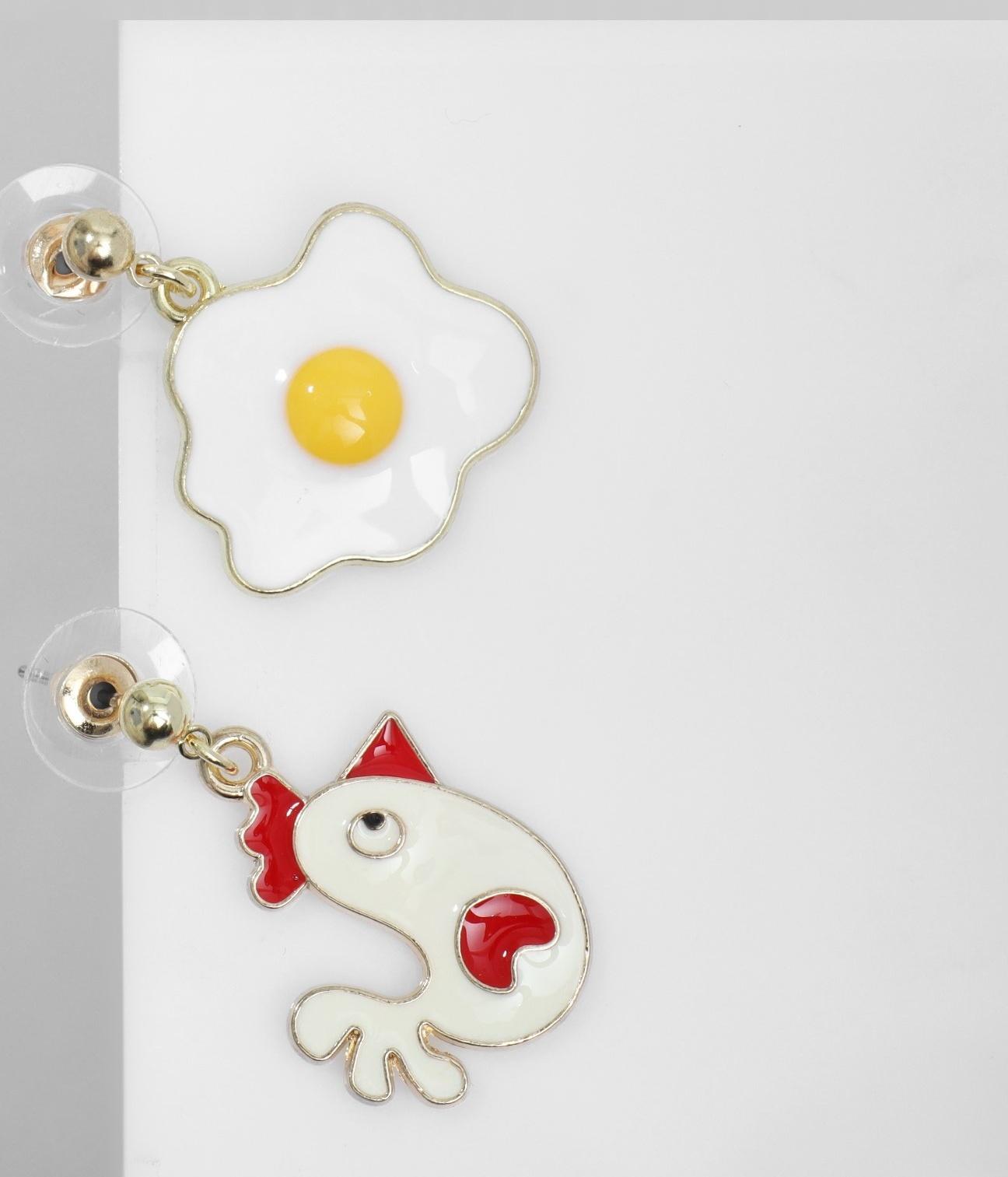 Серьги эмаль 