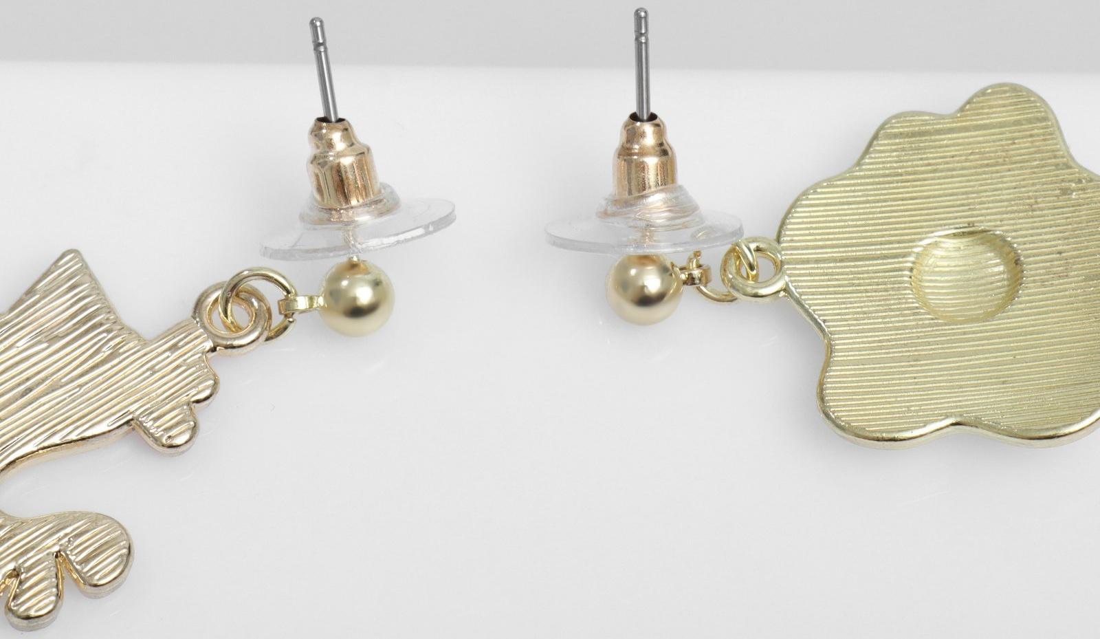 Серьги эмаль 