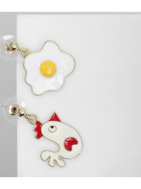 Серьги эмаль 